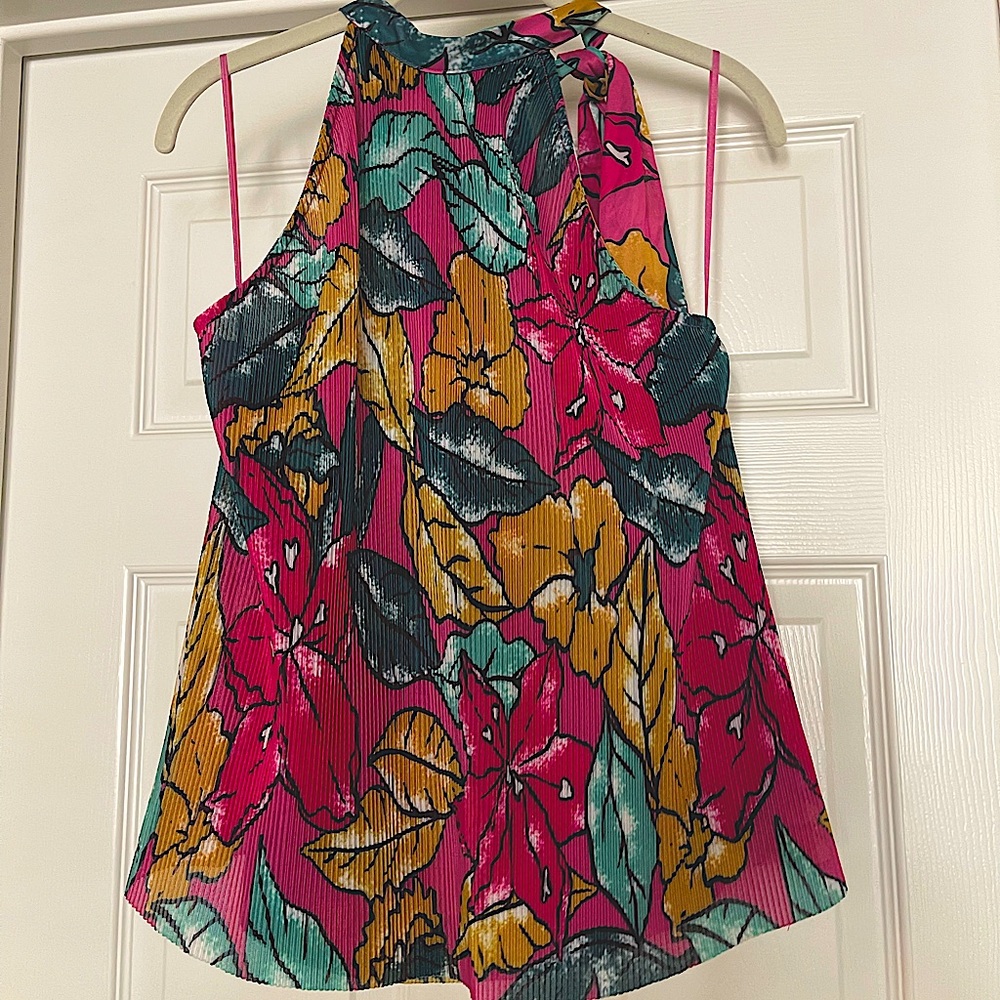 Anthropologie Floral Halter